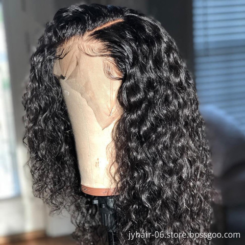Short Curly Lace Wig Human Hair Bob Cut Full Lace Wigs With BaBy Hair Virgin Brazilian Bob Curly Lace Front Wig